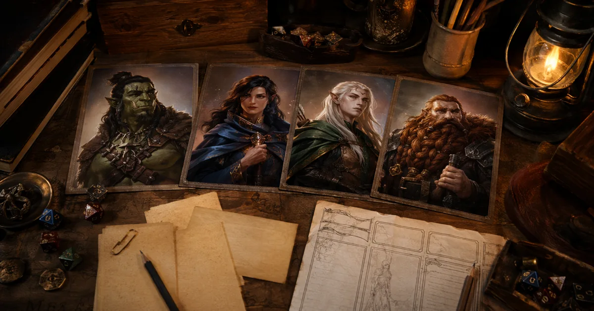AI DnD Character Prompts for Better Fantasy Art