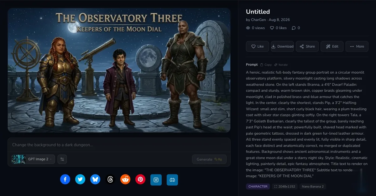 Completed Observatory Three portrait with Branna on the left, Pip in the centre and Tala on the right beneath the title and subtitle.